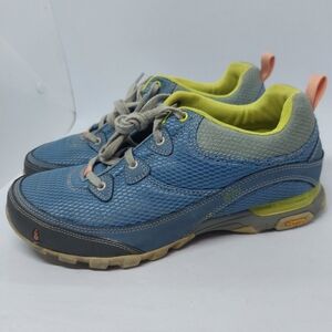 Ahnu Sugarpine II Air Mesh Sneakers Women Size 8.5 Blue Vibram Hiking Shoes